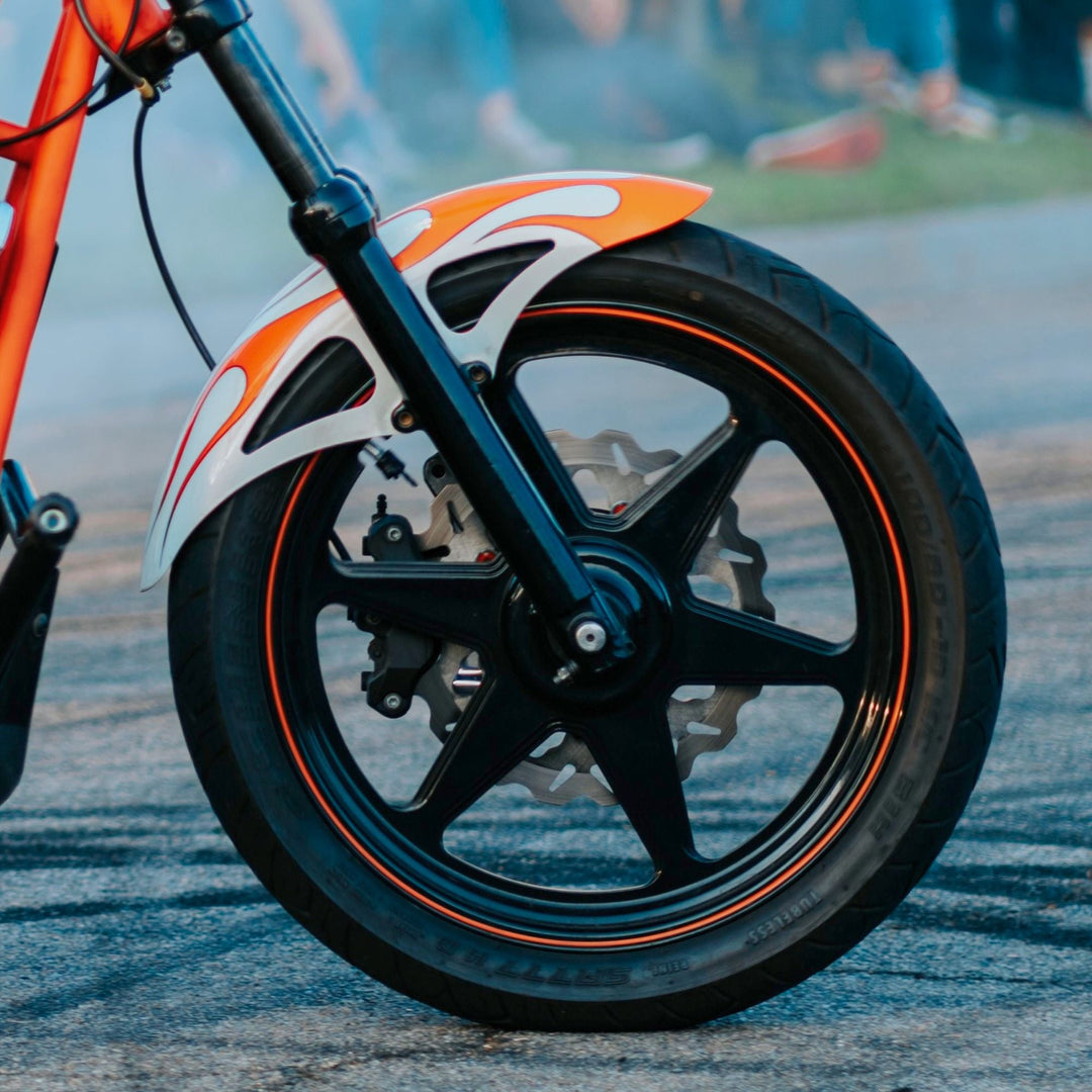 Front Wheel of Harley FXR with Retro Fender by RWD