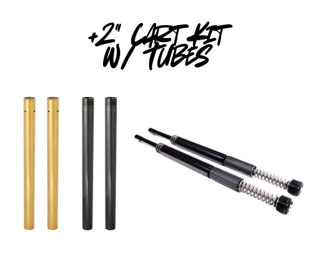 RWD RS-1F Touring +2" Fork Cartridge Kit W/ Extended Tubes 2014 - 2025 Harley Davidson Touring