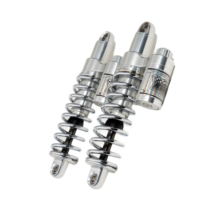 RWD RS-2 Rear Shock Absorber for 1984 - 2000 Harley Davidson FXR (POLISHED BODY / CHROME SPRINGS)