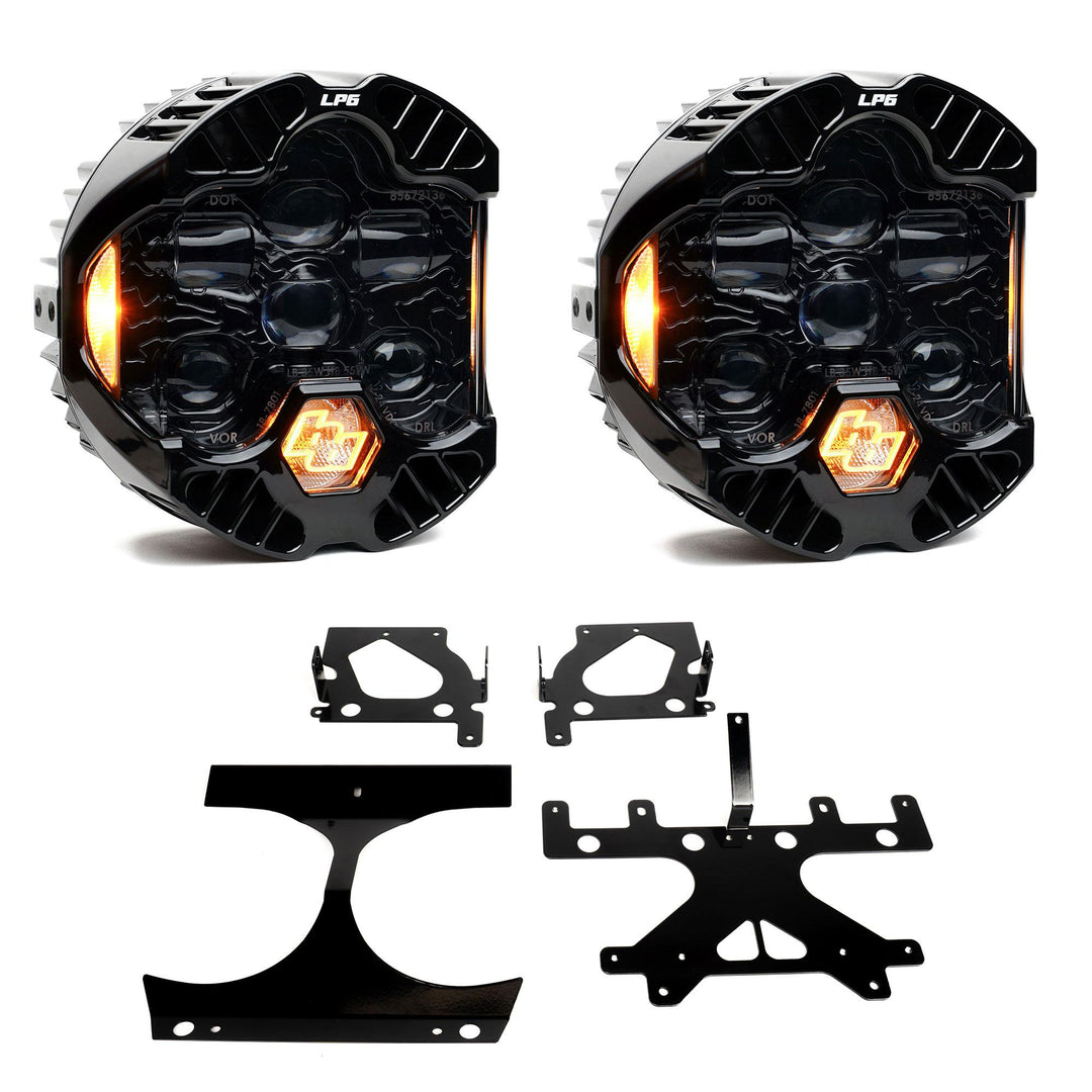 DOT LP6 LED Headlight Kit 2015-2024 Harley Davidson Road Glide Baja Designs