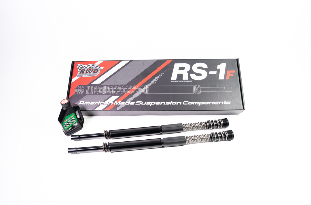 RWD RS-1F Dyna +2" Fork Cartridge Kit W/ Extended Tubes 2006 - 2017 Harley Davidson Dyna