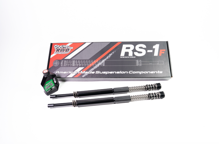 RWD RS-1F Dyna +2" Fork Cartridge Kit W/ Extended Tubes 2006 - 2017 Harley Davidson Dyna