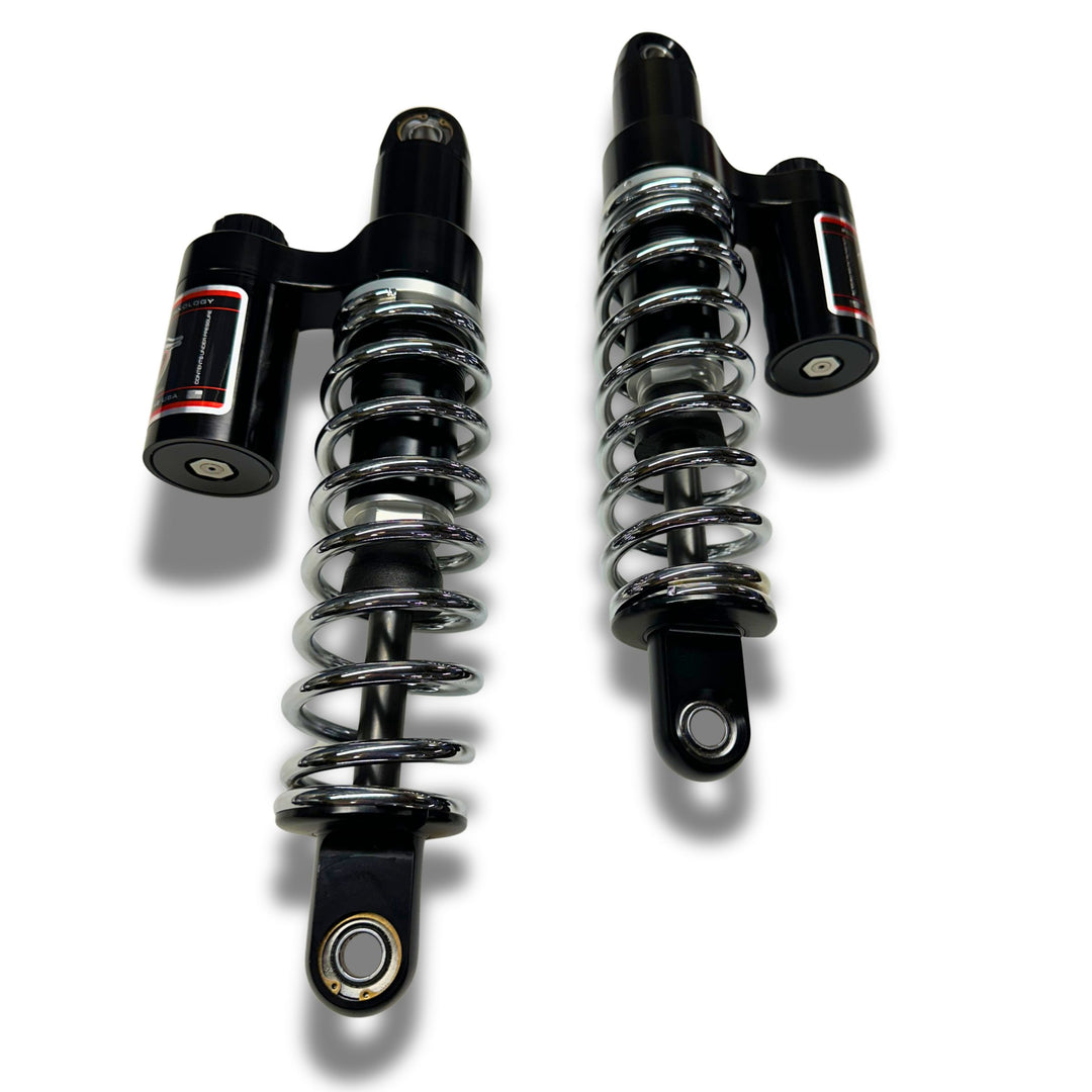 RWD RS-2 Rear Shock Absorber for 1991 - 2017 Dyna (CHROME SPRINGS)