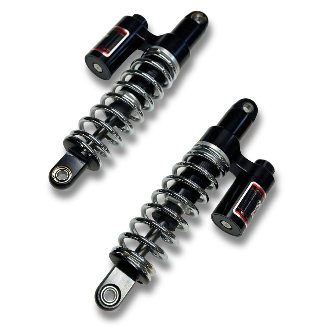 RWD RS-2 Rear Shock Absorber for 1991 - 2017 Dyna (CHROME SPRINGS)
