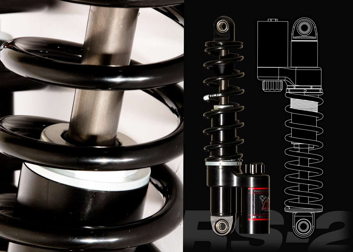 Rs200 Rear Shock RWD RS-2 Rear Shocks for 1999–2025 Harley Touring Models | RWD V-Twin